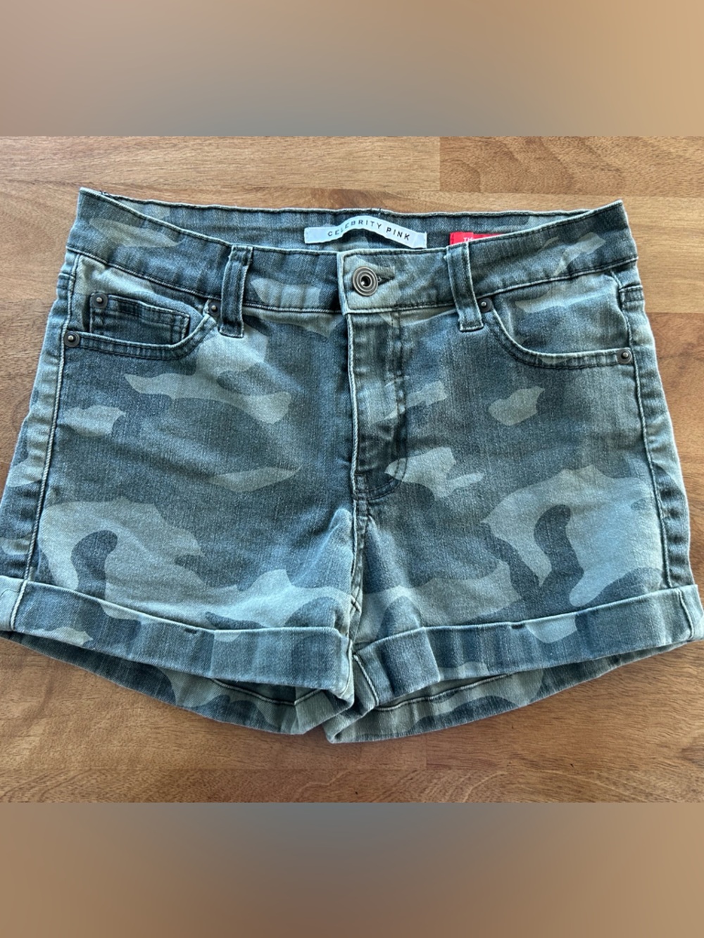 Celebrity Pink Women’s/Junior Camouflage Jean Shorts - Size 3 / 26